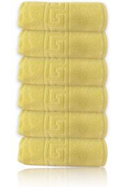 STOREMAX Sarı Greek El Havlusu - 50x90 Cm, 225 Gr,%100 Pamuk, Spa Ve Otel Havlusu, Günlük Kullanıma Uygun