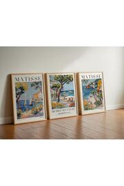 STOREMAX snShop 3'lü Çerçevesiz Poster, Modern Dekoratif Çerçevesiz Poster, Tablo, 3Matisse, 50 x 70 46
