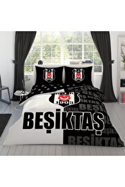 STOREMAX Lisanslı Parçalı Logo Baskılı%100 Pamuk Nevresim Takımı, Çok Renkli, Çift Kişilik (Nevresim: 200x220