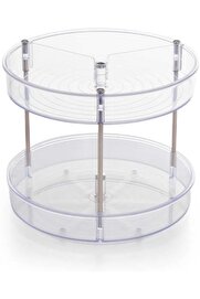 STOREMAX ynsShoping M-E64-16 Elpida İki Katlı Döner Raf, 20 x 23 cm, Şeffaf NewTrrending 1178227