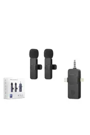 Evi̇mdeyokyok Kablosuz Çi̇ftli̇ Yaka Mi̇krofon Seti̇ Type-C Li̇ghtni̇ng 3.5 Mm Si̇yah Hdx2782