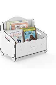 STOREMAX snShop Monte Montessori Bank Kitaplık Dergilik Çocuk Odası Ahşap MDF Bebek Kitaplığı Mini Ço