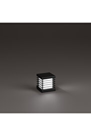 HS Aydınlatma Lumex Alüminyum Izgaralı Set Üstü Aydınlatma Bahçe Aydınlatması Antrasit Renk 18 X 18 Cm