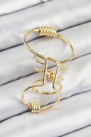 Evi̇mdeyokyok Pi̇ri̇nç Halkalı Model Gold Renk Kıkırdak Küpe Tj-Bkp11060