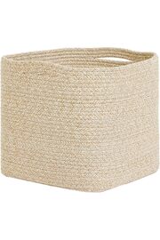 STOREMAX lvnshop Textile Bej Kırçıllı Pamuklu Sepet 30 x 30 x 30 cm 224120