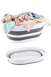 STOREMAX lvnshop Katlanabilir Çamaşır Sepeti 27 Litre, Katlanabilir Oyuncak Sepeti, Plastik Çamaşır Sepeti, K