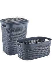 STOREMAX lvnshop Katre Kirli Çamaşır Sepeti Ve Çamaşır Selesi Set 224120