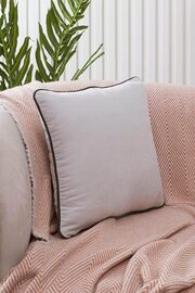 STOREMAX lvnshop Renk Seçenekli Yeşil Biyeli Açık Gri Kırlent Kılıfı Dekoratif Düz Sade Panoroma Panbiy Gri Y