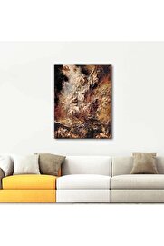 STOREMAX aclyashop Peter Paul Rubens Asi Meleklerin Düşüşü HIQU Kanvas Tablo (46 x 60 cm) 1058548