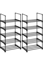 STOREMAX snShop 5 Katlı Ayakkabı Rafı, Ayakkabı Saklama Düzenleyici, 2'li Set, Metal Saklama Rafı, Isti