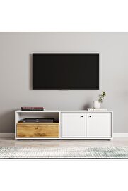 STOREMAX lvnshop Kapaklı Tv Sehpası, Tv Ünitesi Beyaz/ 224120
