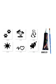 Ai̇rbrush Tattoo Romanti̇k Modeller Hi̇nt Kınasıyla Geçi̇ci̇ Dövme Yapma Seti̇