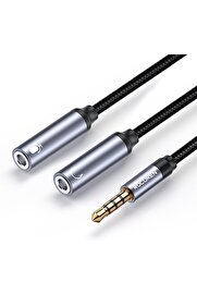 STOREMAX snShop Hi-Fi TRRS Mikrofon ve Kulaklık Birleştirici 3.5mm Y Jack Kablo 467437