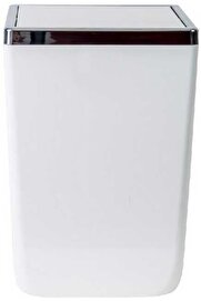 STOREMAX snShop Toskana Kapaklı Kova, Plastik/Çelik, 6 lt, 175 x 175 x 260 mm, Beyaz 467437