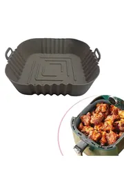 Go İthalat Renkli̇ Isıya Dayanıklı Yıkanılabi̇li̇r Si̇li̇kon Fırın Ve Ai̇rfryer Kare Model Pi̇şi̇rme Matı 20 Cm (5258)