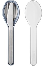 STOREMAX lvnshop - 3 Parçalı Ellipse Çatal Bıçak Takımı - Yolculuk İçin Seyahat Kılıflı Set - Bıçak, Çatal ve