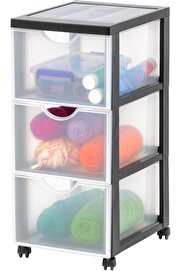 STOREMAX snShop Ohyama saklama kulesi, saklama kulesi, çok fonksiyonlu plastik saklama kulesi, tekerlekli ve