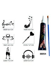 Ai̇rbrush Tattoo Holi̇day Tasarımlar Hi̇nt Kınalı Geçi̇ci̇ Dövme Yapma Seti̇
