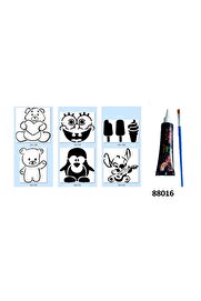 Ai̇rbrush Tattoo Çocuk Modelleri̇ Hi̇nt Kınasıyla Geçi̇ci̇ Dövme Yapma Seti̇