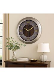 STOREMAX PRStoRe Premium Serisi Klasik Tasarım Sessiz Mekanizma Latin Rakamlı 55 cm Duvar Saati Kahve Store