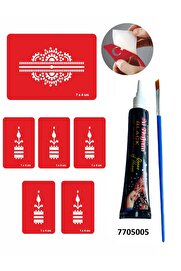 Ai̇rbrush Tattoo Zari̇f Bi̇lek Hi̇nt Kınası Ile Geçi̇ci̇ Dövme Yapma Seti̇