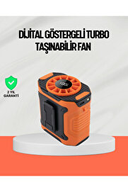 gizmurstore USB Şarjlı Güçlü Hız Ayarlı El ve Bel Fanı