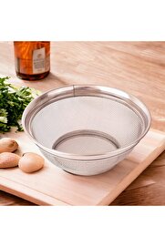 STOREMAX Paslanmaz Çelik Kulpsuz Süzgeç 26cm, Paslanmaz Pirinç Süzgeci, Paslamaz Çelik Mutfak