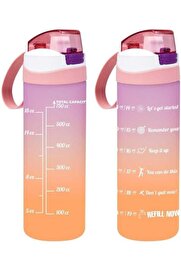 STOREMAX 161670-162 Su Şişesi - Motivasyon Su Matarası - Suluk Yavruağzı 1032927