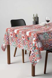 STOREMAX aclyashop Renkli Etnik Desenli Masa Örtüsü, Sofra Bezi, Piknik Örtüsü krem 140 x 200 TYCDB039A05F689