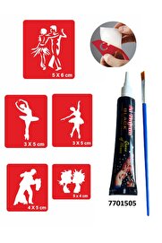 Ai̇rbrush Tattoo Tango Bale Desenleri̇ Hi̇nt Kınası Ile Geçi̇ci̇ Dövme Yapma Seti̇