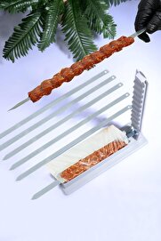 STOREMAX lvnshop 4 Adet Şiş HEDİYELİ Kebapmatik Adana Urfa Kebap Kalıbı Aparatı Pratik Hızlı Kebap Makinesi K