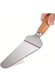 STOREMAX lvnshop Tırtık Kenarlı Üçgen Mutfak Spatulası,Pasta,Pizza Ve Mutfak İçin Spatula,Pasta Pastacılık Ah