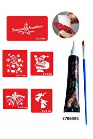 Ai̇rbrush Tattoo Noel Baba Yılbaşı Hi̇nt Kınası Ile Geçi̇ci̇ Dövme Yapma Seti̇