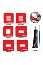 Ai̇rbrush Tattoo Parmak Çi̇zgi̇ Desenleri̇ Hi̇nt Kınası Ile Geçi̇ci̇ Dövme Yapma Seti̇
