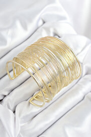 Tj Pi̇ri̇nç Tel Sarma Model Gold Renk Kadın Bi̇lekli̇lk Tj-Bb7895