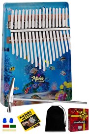 STOREMAX modashine KLX-640 Okyanus Cam Kalimba 17 Tuşlu Full Set modascope 1014773