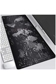 STOREMAX modashine Dünya Haritalı 90x40 Cm Mouse Pad, Dünya Desenli Mouse Pad modascope 1014773