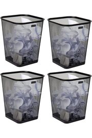 STOREMAX Reader Mesh Çöp Kovası, Atık Kağıt Sepeti, Kare, Ofis, Metal Örgü, 9.8 "U x 9.8" G x 12.25" H, 4&apo