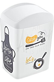STOREMAX modashine Soft Resimli Çöp Kutusu Döner Kapak 5 LT CATCH YOU modascope 1014773