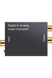 STOREMAX Analog Ses Dönüştürücü,Toslink, Optik çıkış to Rca çevirme DAC SPDIF Koaksiyel Optik Dönüştürme L/R