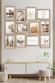 STOREMAX 12 Parça Çerçeve Görünümlü Mdf Tablo Seti 1014773