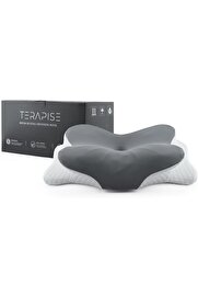 STOREMAX Ortopedik Yastık ve Düzleşmesi Olanlar İçin Boyun Destekli (Gri) 16 ve 13 cm Olarak Aya