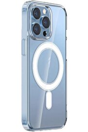 STOREMAX elizzashop İphone 14/14PRO/14MAX/14PROMAX Uyumlu Kablosuz Şarja Uygun Diamond Series Şeffaf Kılıflar