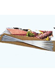 STOREMAX modashine 6 Adet Profosyonel Paslanmaz Metal Kıyma Şiş (Adana-Urfa-Antep Kebap Şişi) modascope 10147
