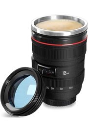 STOREMAX elizzashop Objektif Kupa Lens Kupa Kahve Ve Çay İçin Termos Kupa Fotoğraf Tutkunları İçin Dekoratif