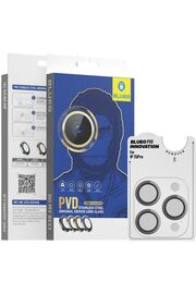 STOREMAX shopverse 13/14 / 15 Serisi Uyumlu PVD Stainless Steel Su ve Toz Geçirmez Lens (Gri, 15 Pro Max) tre