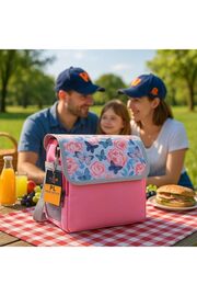 STOREMAX Pembe Yalıtımlı Soğuk Tutma Yiyecek İçecek İzolasyonlu Taşıma Çantası, Buz Aküsü Hediye 1014773
