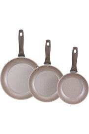 STOREMAX modashine Vilma Ezme 18-22-26 cm Tava Seti Krem Renk modascope 1014773