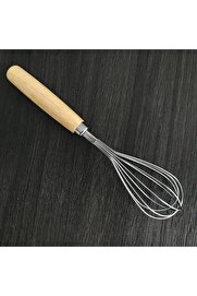 STOREMAX shopverse Ahşap Saplı Paslanmaz Çelik Çırpma Teli,Yumurta,Ayran Ve Pasta İçin Çırpıcı (1) trendflick