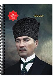 STOREMAX modashine 2023 Atatürk Günlük Spiralli Ajanda - Başkomutan, 17x24 cm modascope 1014773
